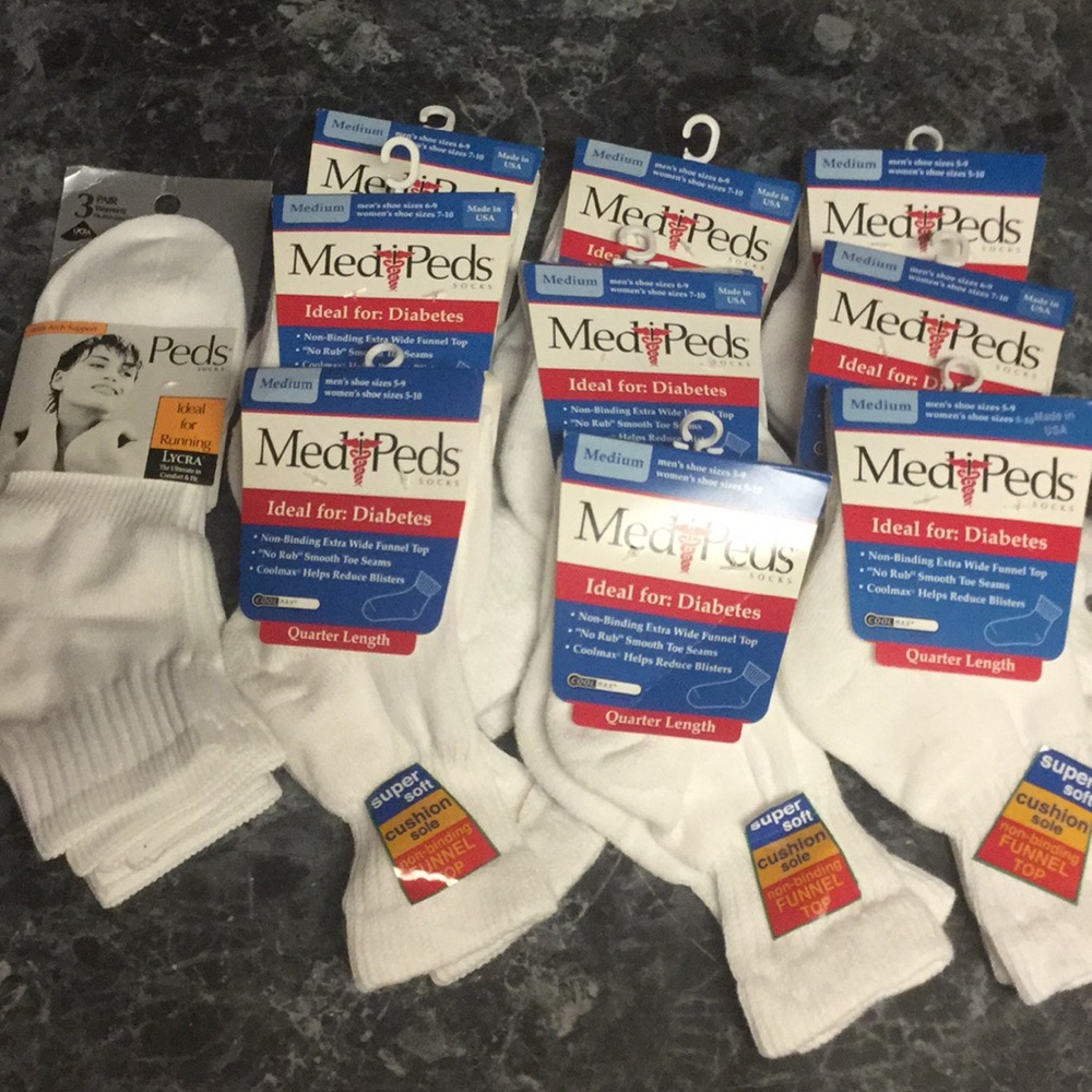 Med Peds Socks 12 Pairs